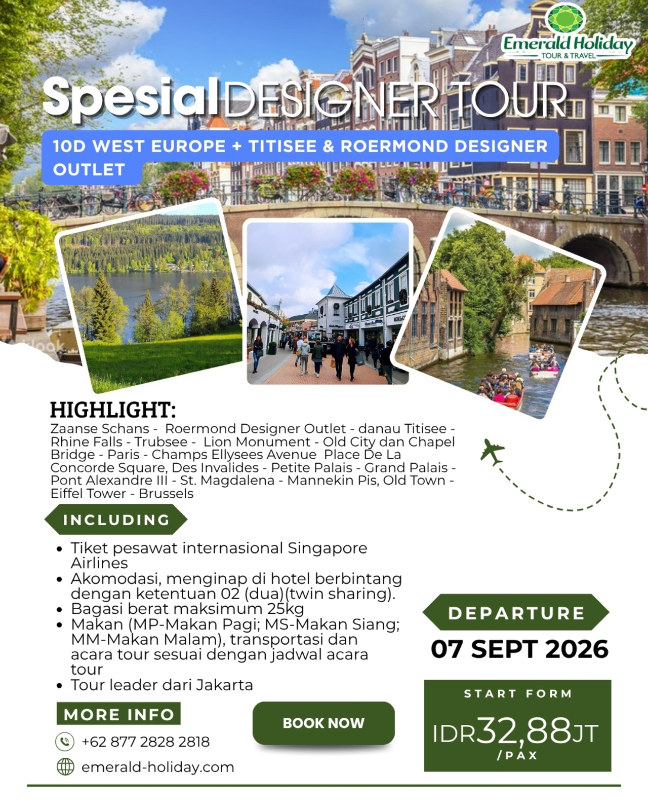 10D WEST EUROPE + TITISEE & ROERMOND DESIGNER OUTLET